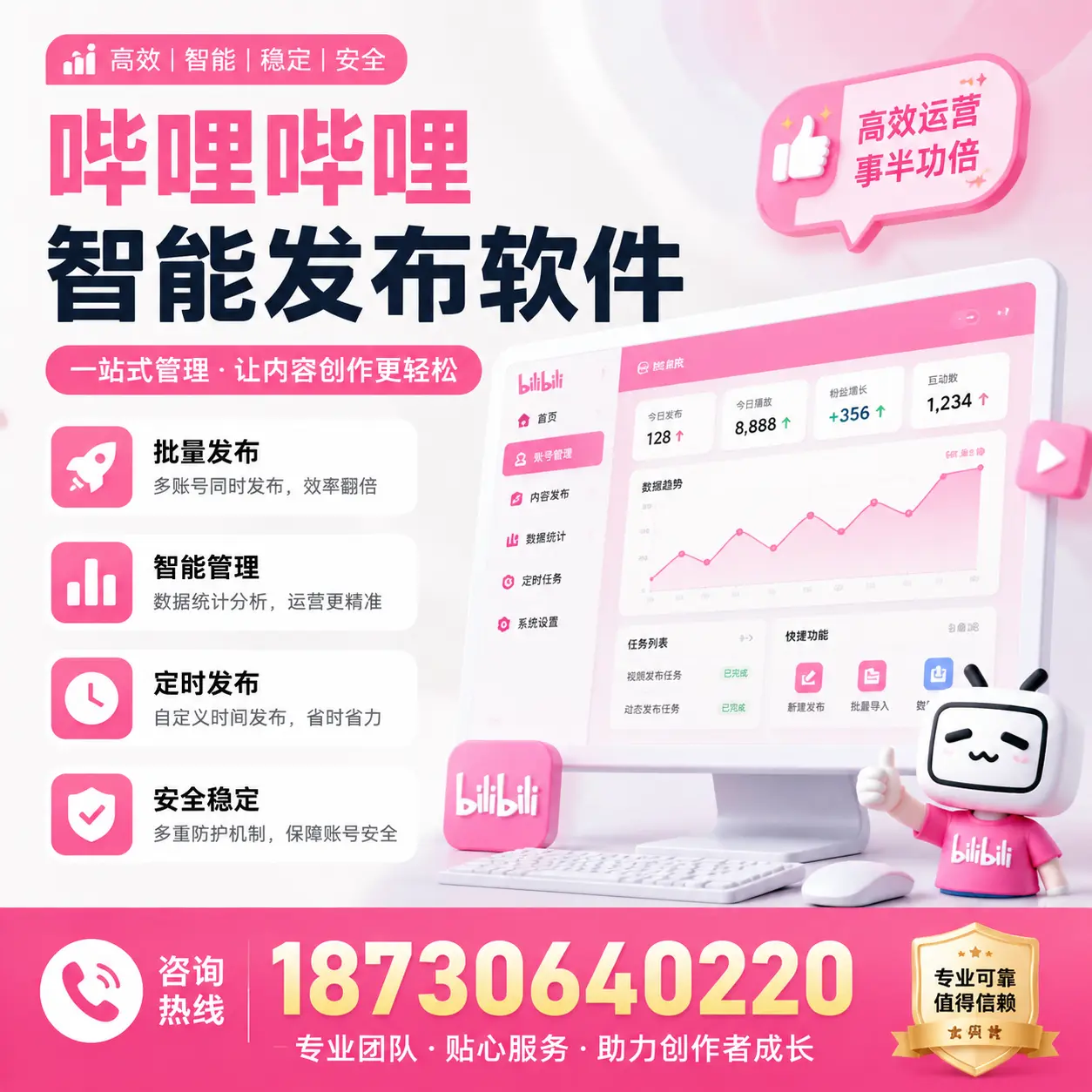 如何评估哔哩哔哩智能发布软件的ROI？潮州 企业必读